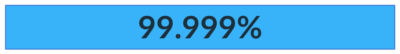 What does 5 nines look like